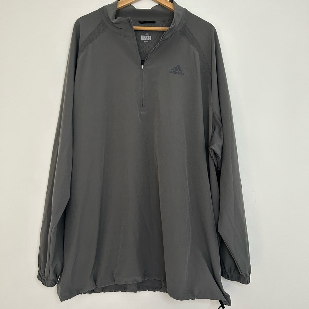 New Adidas Half Zip Pullover 2XL Windbreaker